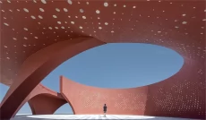 Artistic perforated panel